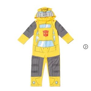 Transformers Bumblebee coverall costume toddler size 3T.